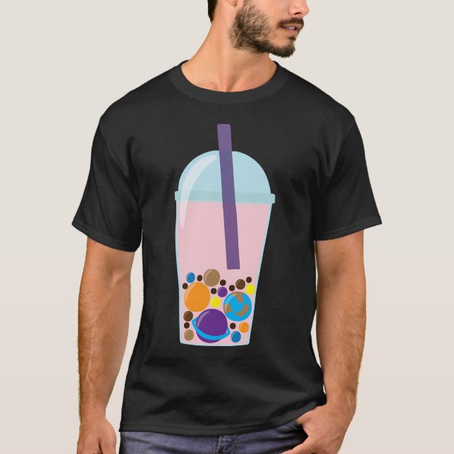 Camiseta Boba Tea Planets (Frente)