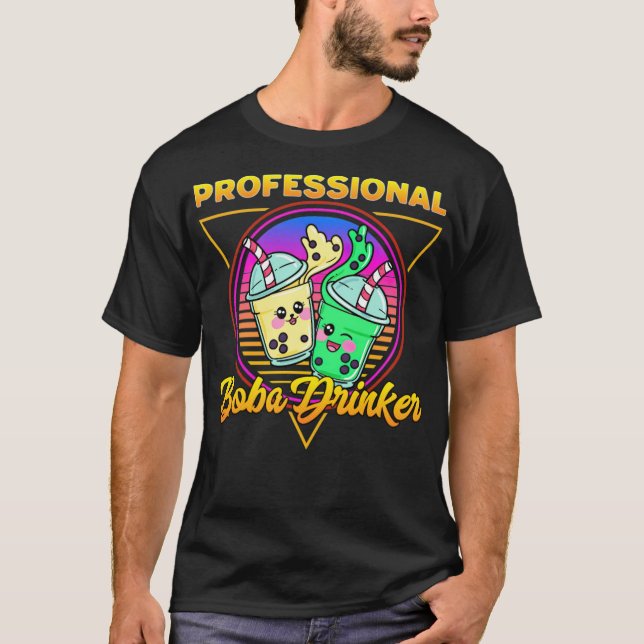 Camiseta Boba Tea Professional Drinker Kawaii Bubble witchc (Frente)