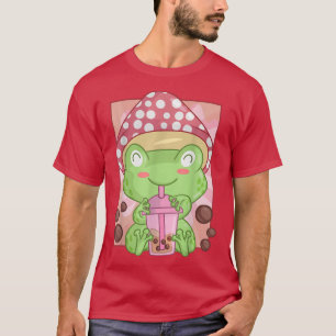 Camiseta Boba Tea T Shirt Para Mulheres E Raparigas Kawaii