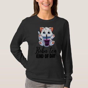 Camiseta Boba Tea Tipo Day Cats & Boba Women Boba Tea