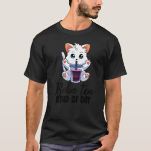 Camiseta Boba Tea Tipo Day Cats & Boba Women Boba Tea
