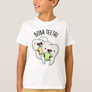 Camiseta Boba Teeth Engraçada Boba Tea Pun