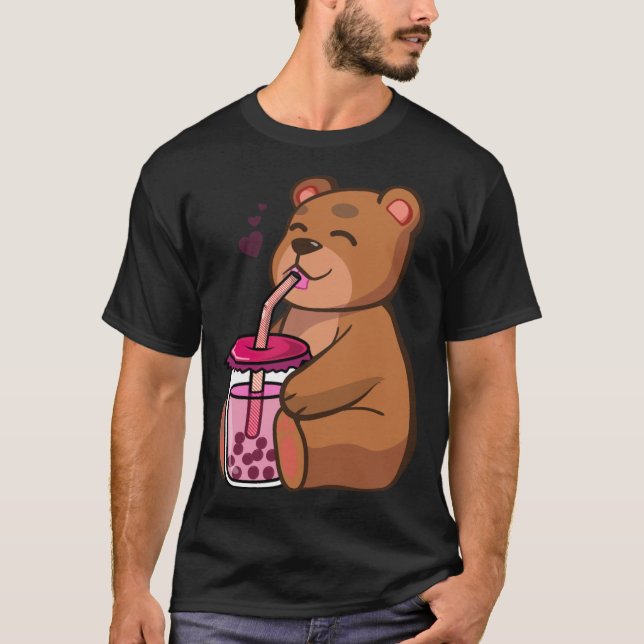 Camiseta boba urso bubble tea série engraçada de tv (Frente)