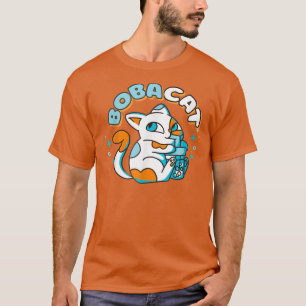 Camiseta Bobacat Bubble Tea Tapioca milk Kawaii Boba Lover