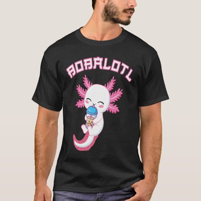 Camiseta Bobalotl Axolotl Boba Tea Bubble milk (Frente)
