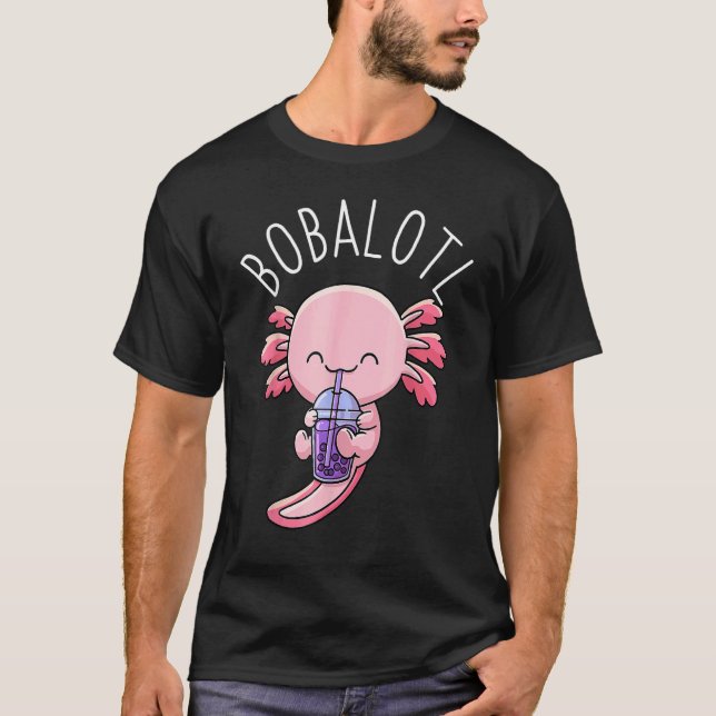 Camiseta Bobalotl Axolotl Boba Tea Bubble milk 1 (Frente)