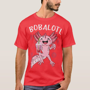 Camiseta Bobalotl Funny Axolotl Lover bebendo axolotal