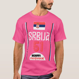 Camiseta Boban Marjanovic Retro Sérvia Ventilador Euro de B