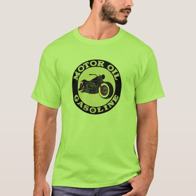 Camiseta - Bobber - motor Oil Gasoline - (Frente)