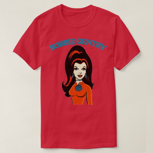Camiseta Bobbie Gentry Estilo de Retro Design do Ventilador (Frente do Design)