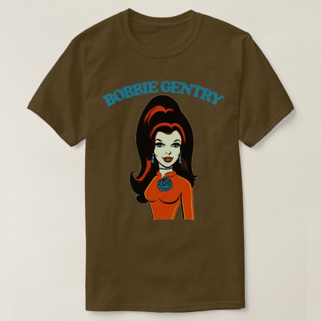 Camiseta Bobbie Gentry Estilo de Retro Design do Ventilador (Frente do Design)