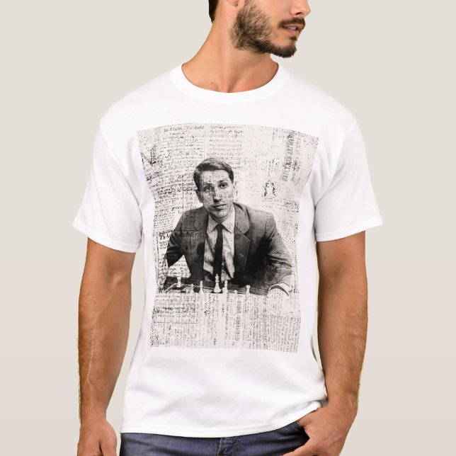 Camiseta Bobby Fischer Portrait (Frente)
