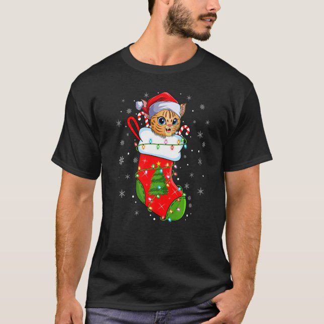 Camiseta Bobcat Em Meias De Natal Papais noeis Bobcat Xmas (Frente)