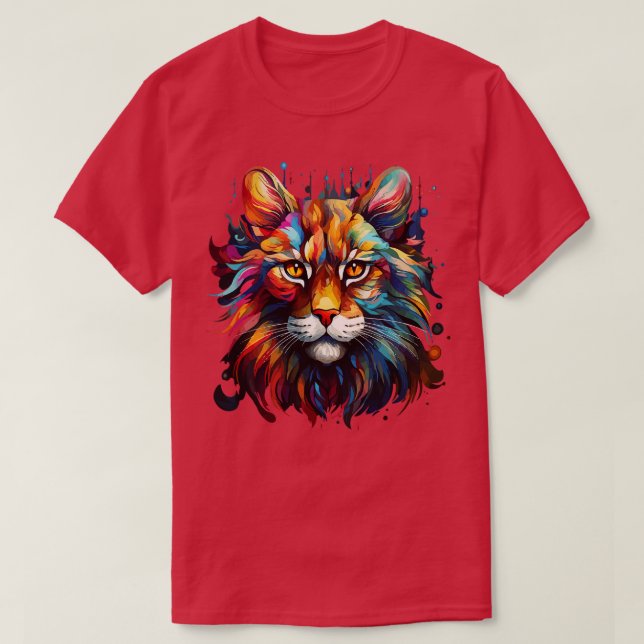 Camiseta Bobcat Rainbow (Frente do Design)