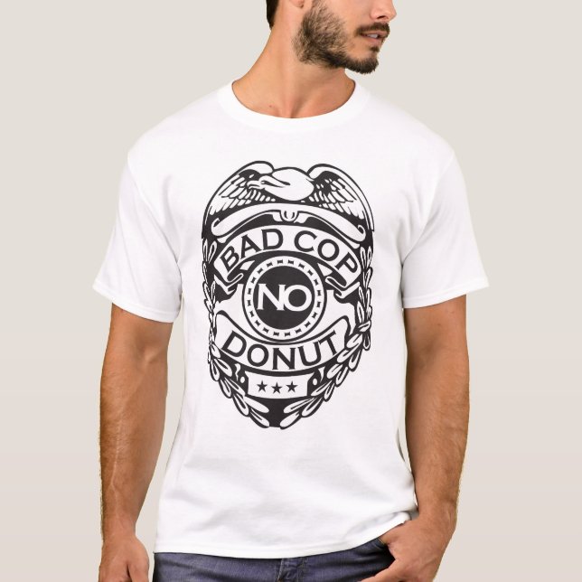 Camiseta Bobina má nenhuma rosquinha - preto (Frente)