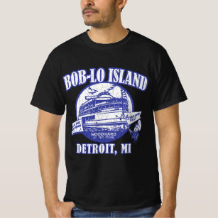 Camiseta Boblo Island, Detroit Michigan (vista de safra)