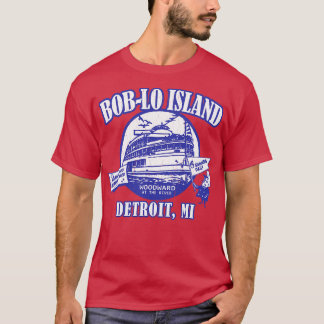 Camiseta Boblo Island MI vintage olhar angustiado