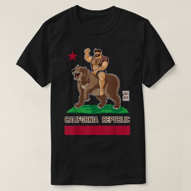 Camiseta Bobo Bear - Ursos da Califórnia (Frente do Design)