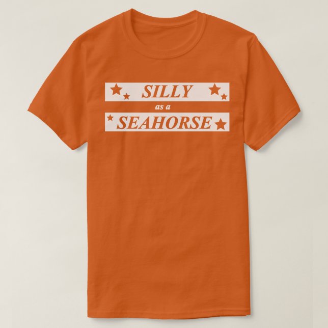 Camiseta bobo como cavalo marinho (Frente do Design)