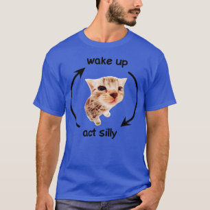 Camiseta Bobo De Ato De acordar Gato Engraçado