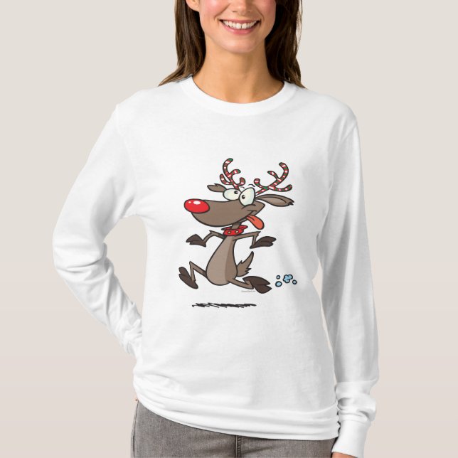 Camiseta bobo de rena gira (Frente)