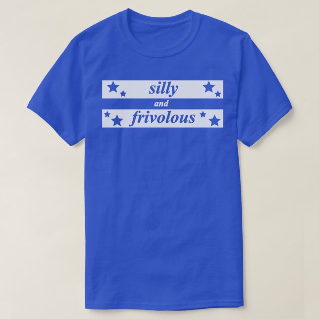 Camiseta bobo e frívolo (Frente do Design)