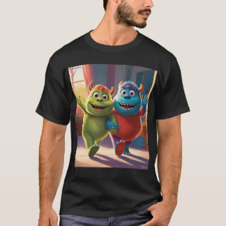 Camiseta Bobo e Zippy: Amigos brilhantes em um mundo monstr