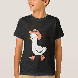 Camiseta Bobo Goose No Farmário De Cowboy Engraçado Perdido