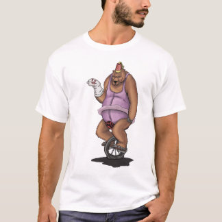 Camiseta Bobo o urso do Unicycle