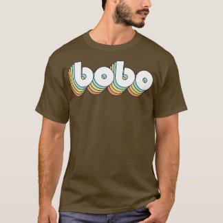 Camiseta Bobo Retro Arco Tipografia Estilo Esmaecido