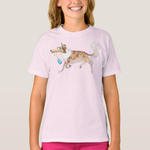 Camiseta Bobo Sable Merle Rough Collie Com Um Toque De Cão