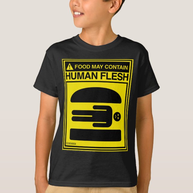 Camiseta Bob's Burgers pode conter sinal de carne humana (Frente)