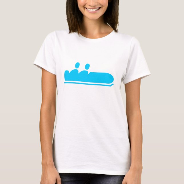 Camiseta Bobsled - Azul-Céu (Frente)