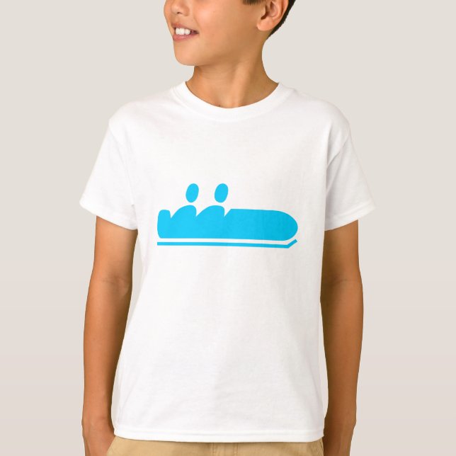Camiseta Bobsled - Azul-Céu (Frente)
