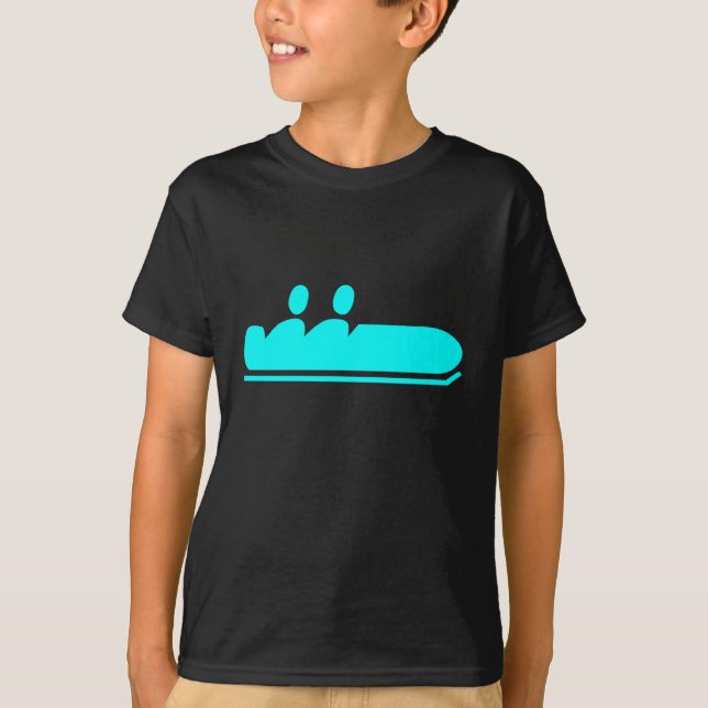 Camiseta Bobsled - Ciano (Frente)