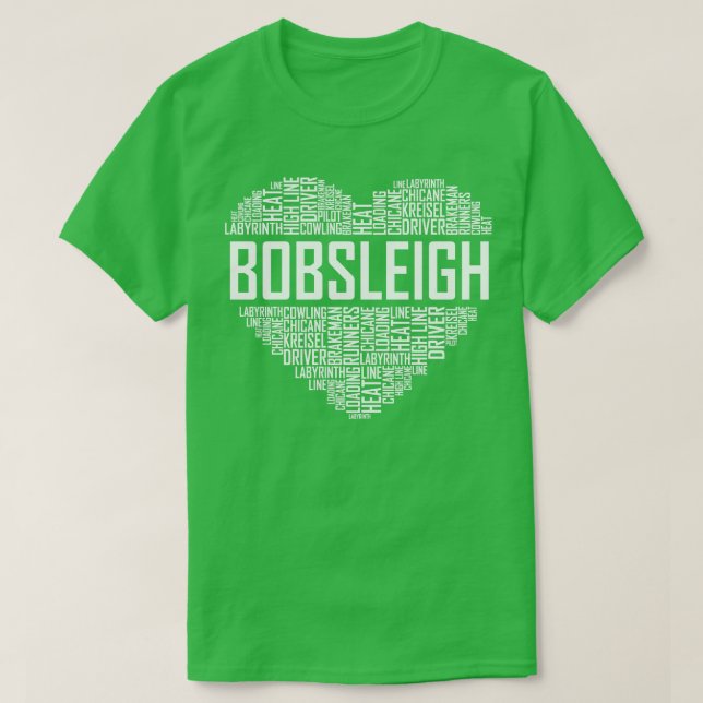 Camiseta Bobsled Heart (Frente do Design)