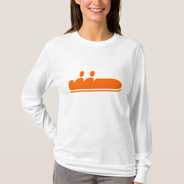 Camiseta Bobsled - Laranja (Frente)