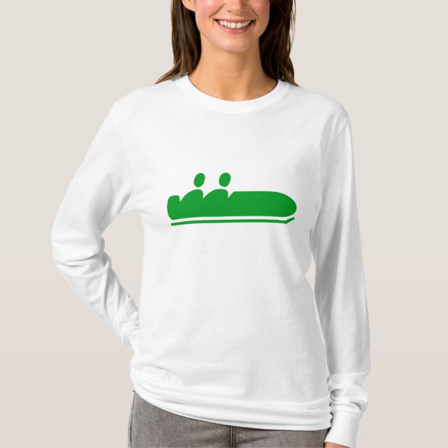 Camiseta Bobsled - Verde Grass (Frente)