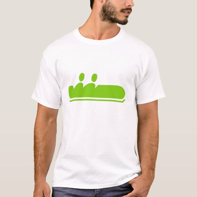 Camiseta Bobsled - Verde marcial (Frente)