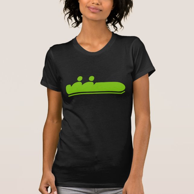 Camiseta Bobsled - Verde marcial (Frente)