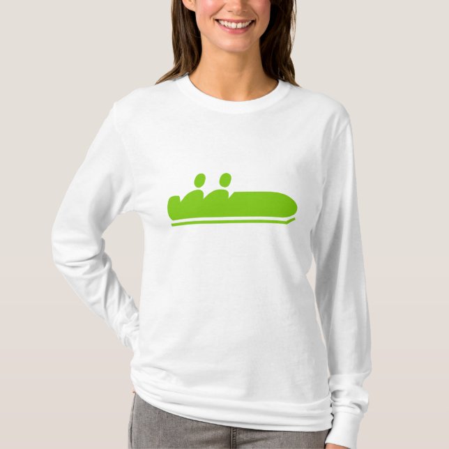 Camiseta Bobsled - Verde marcial (Frente)