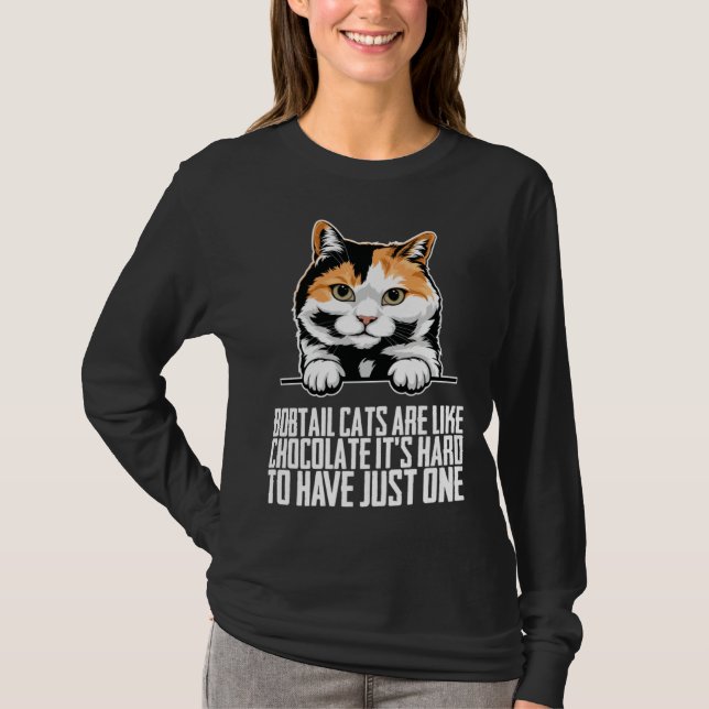Camiseta Bobtail cat Bobtail mom Bobtail dad (Frente)