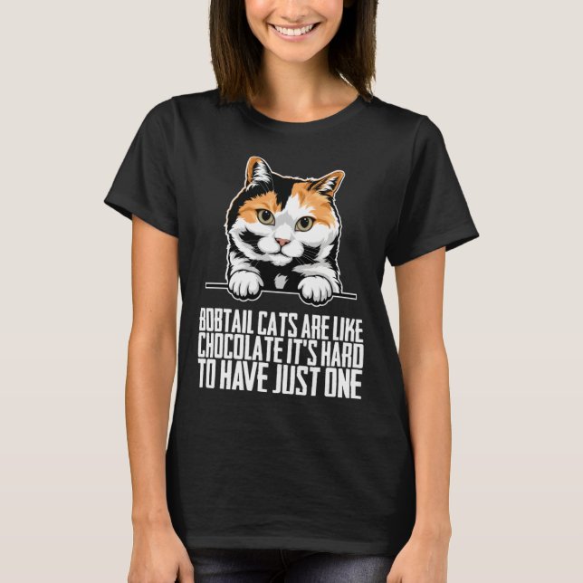 Camiseta Bobtail cat Bobtail mom Bobtail dad (Frente)