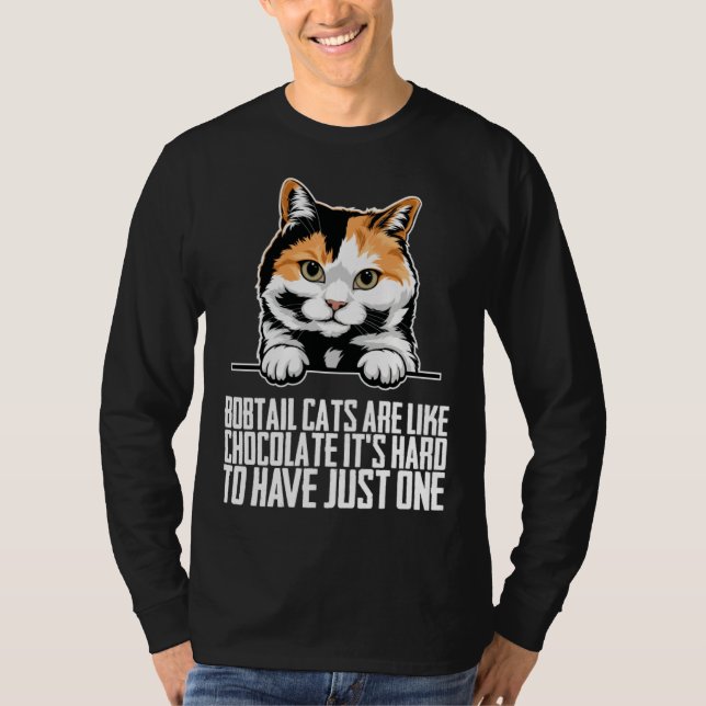 Camiseta Bobtail cat Bobtail mom Bobtail dad (Frente)