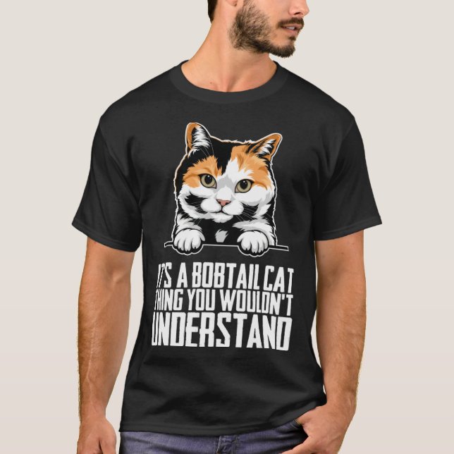 Camiseta Bobtail cat  Bobtail mom  Bobtail dad  1 (Frente)