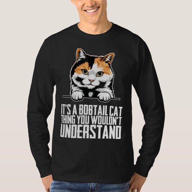 Camiseta Bobtail cat  Bobtail mom  Bobtail dad  1 (Frente)