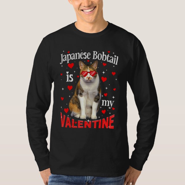 Camiseta Bobtail Japonês Engraçado É Meu Gato De Pai De Gat (Frente)