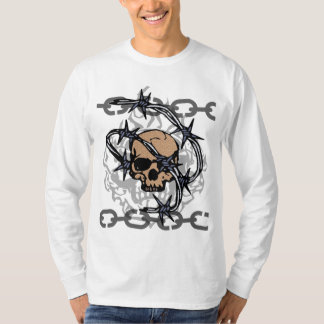 Camiseta Bobwire acorrentou a camisola do crânio