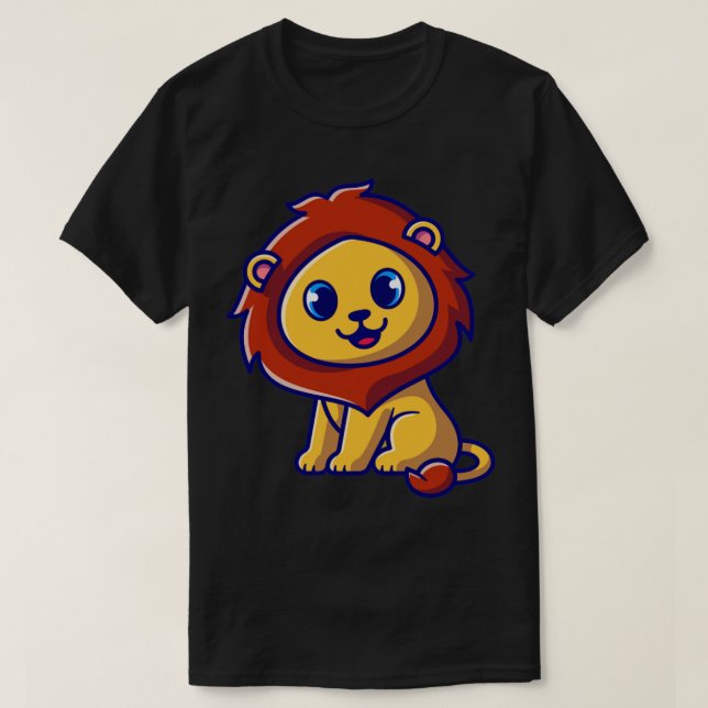 Camiseta Boca Bela Bebê Lion Sentada (Frente do Design)