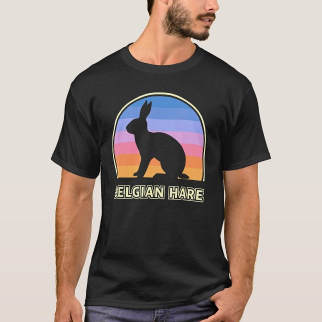 Camiseta Boca belga Vintage Sunset Rabbit (Frente)
